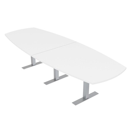 Skutchi Designs 45 in W, 145 in L, 29 in H, Engineered Wood Top, White HAR-ABOT-46X143-T-XD09